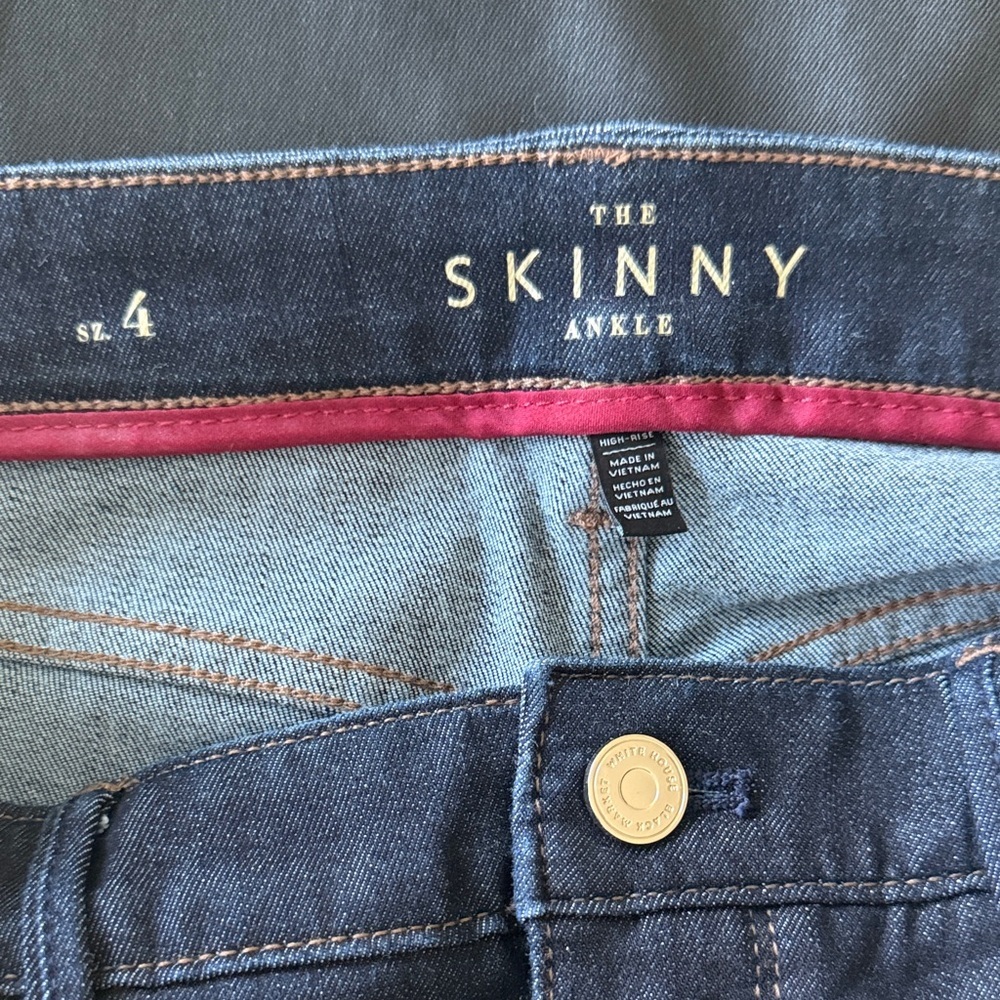 White House Black Market Dark Skinny Jeans - Picture 4 of 5